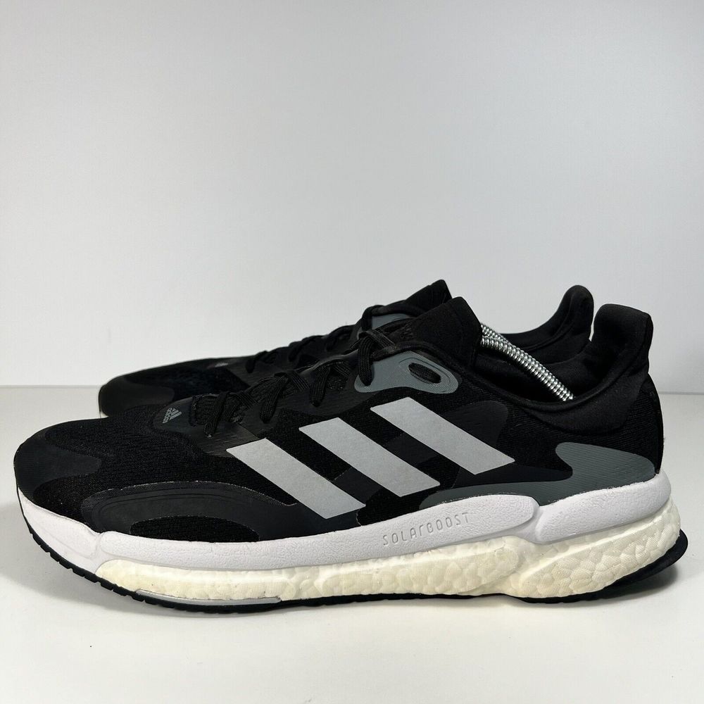 Adidas Solar Boost Mens Size 12 Black Running Shoes Sneakers Lace Up FW9137